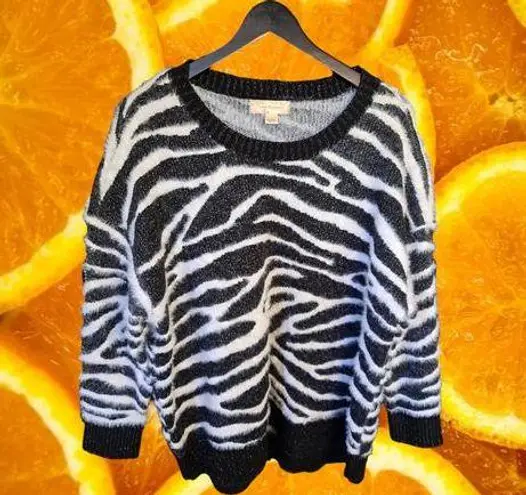 Band of Gypsies  Zebra Pattern‎ Sweater Size Large