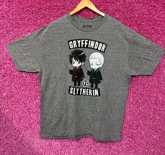 Harry Potter Gryffindor vs Draco Malfoy Slytherin chibi style T-shirt size 2xl
