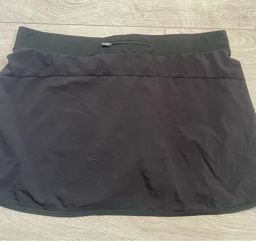 REI Black Athletic Gymwear Tennis Skirt Size XL