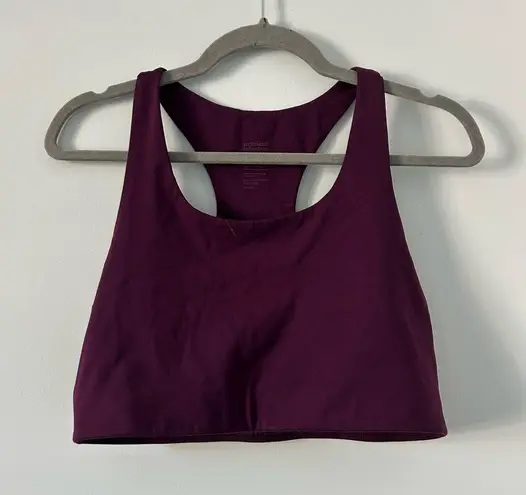 Girlfriend Collective Paloma Racerback Sports Bra Eggplant L