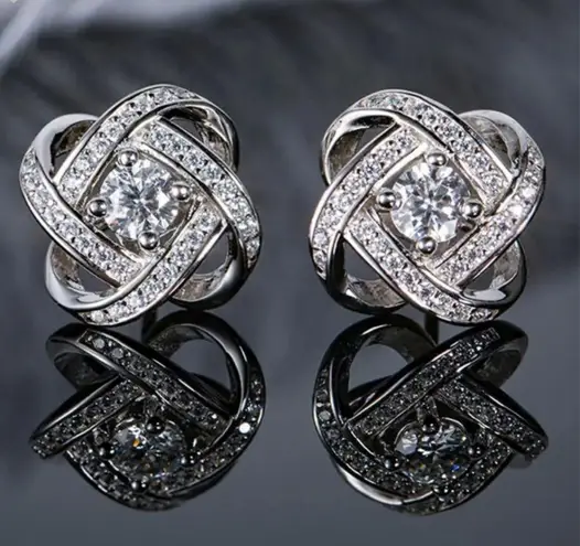 Zales Love knot earrings