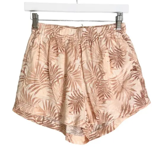 Faherty Linen Paradise Cove Women's Shorts in Orange Pink Color Size XS NWT