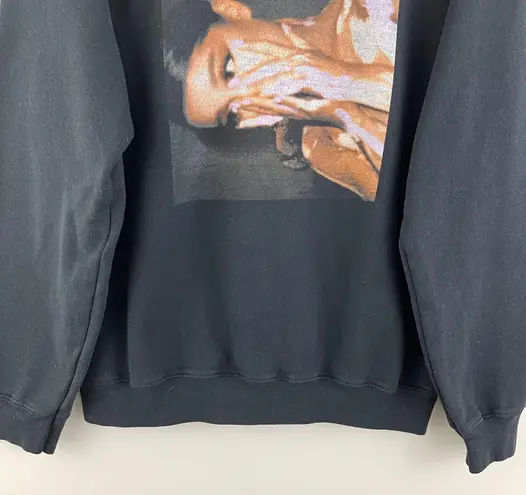 Ariana Grande Black God Is A Woman Graphic Band Pullover Crewneck Sweatshirt