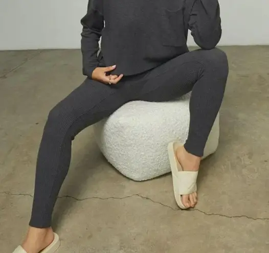 ๐LUNYA๐ Restore Thermal Long Sleeve Top + High Rise Legging Pajama Set L NWOT Gray Size L