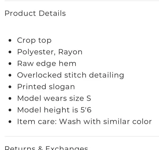 Edikted Patchwork Crop Top NWT