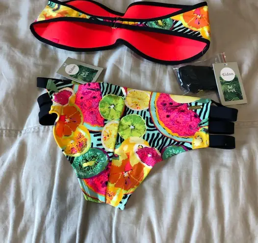 Body Glove tutti Colorful Fruit Print Bikini Set small top xsmall bottoms - Image 6