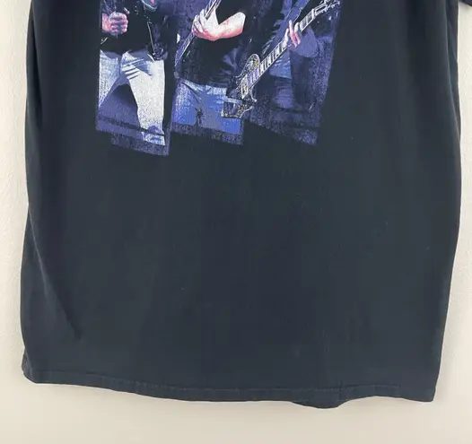 JONAS BROTHERS Vintage 2000’s Live In Concert Black Blue Graphic Band Tee Size M