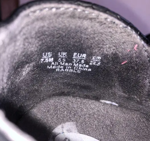 Dr. Scholls Dr. Scholl’s Booties Babble Ankle Boots Black Sz 7.5 NWOT Silver Buckle Strap