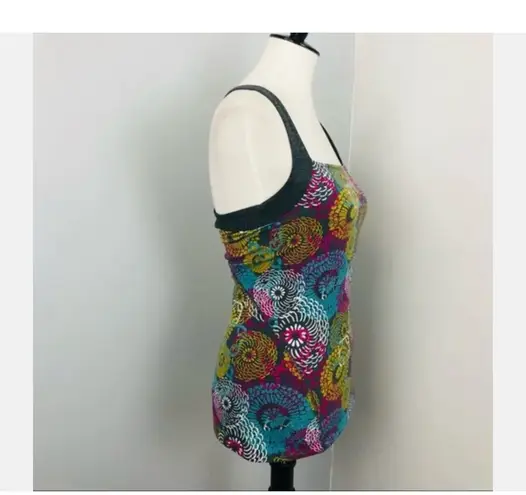 Soybu Athletic Tank Top Sz S Strappy Criss Cross Back Built In Bra Yoga