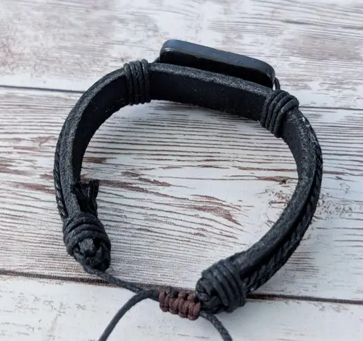 Tie Bracelet with Celtic Like Charm