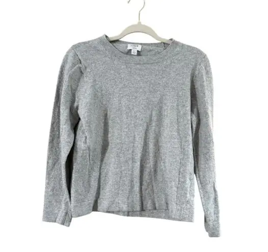 Women's J.Crew Gray Teddie Crew Neck Sweater Size L Size L