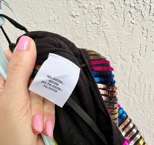 Tanya Taylor Venus slip dress in sequin striped Medium