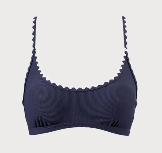 Berlook Navy Blue Contrast Stitch Bikini Set, NWT Size L