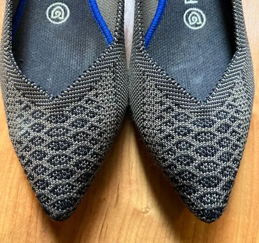 Rothy's RARE Walnut Python Point Flats