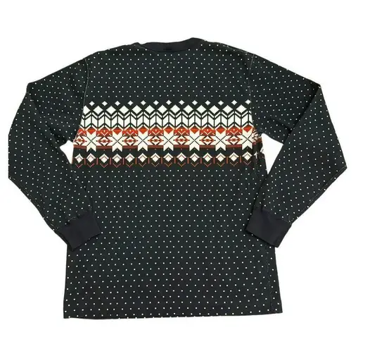 Hanna Anderson Hanna Andersson Long Sleeve Pajama Top Size Large Fair Isle Organic Cotton