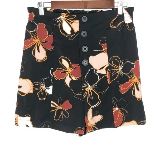 14th & Union High Waisted Paper Bag Shorts