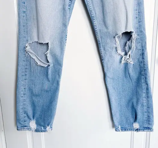 MOTHER • The Tomcat Jeans boyfriend straight leg slim crop The Confession ripped Blue Size 27