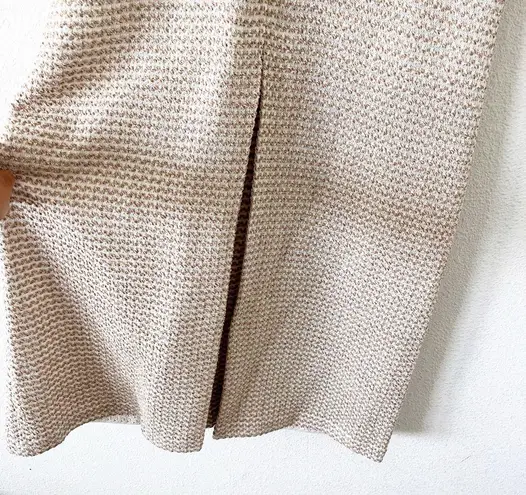 St. John Rope Tweed Shift Dress in Cream Cork Multi