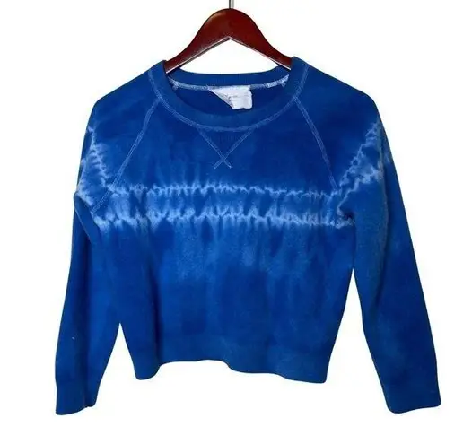 Marea 100% Cashmere sustained hand dyed Sweater Indigo Sand sz XL best for L Blue Size L