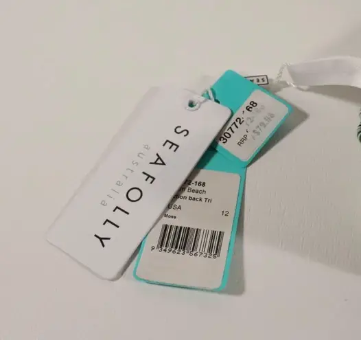 Seafolly NWT X Revolve Palm Beach Bikini Top Size 12