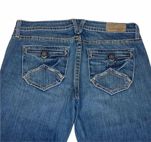 new Denim of Virtue ã‹› Patience Back Flap Pocket Flared Jeans ã‹› Old Stone ã‹› Size 31 - Image 5