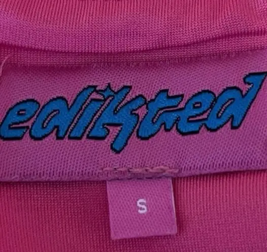 Edikted Isla Pink Sleeveless Cami Corset Bustier Corset Crop Tank Top Size S