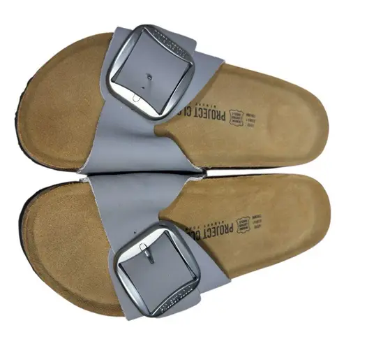 Project Cloud MYKONOS Women Sandals Genuine Leather Gray Anti