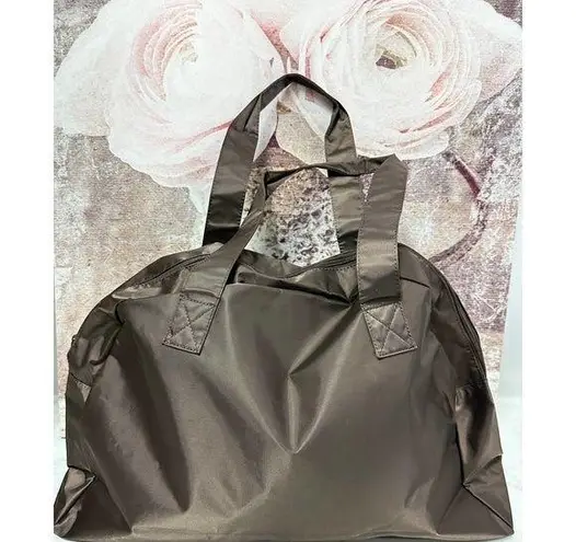 Bloomingdales VTG NOS Brown Nylon Gym Bag Exclusively for XL