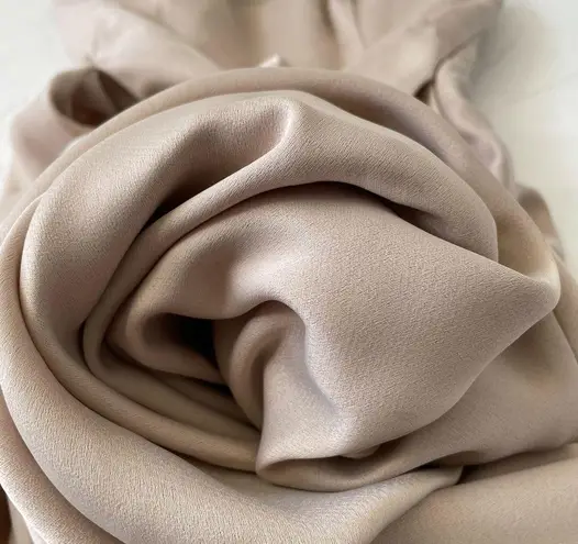 BHLDN Elsie Straight-Neck Satin A-Line Gown Khaki Nude Color Size 8 NWT