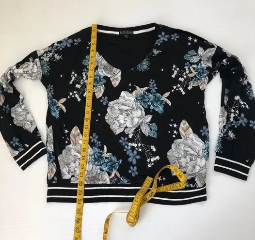 P.J. Salvage Track Star Floral Long Sleeve Top, L