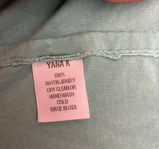 Yana K Mint Green Short Sleeve V