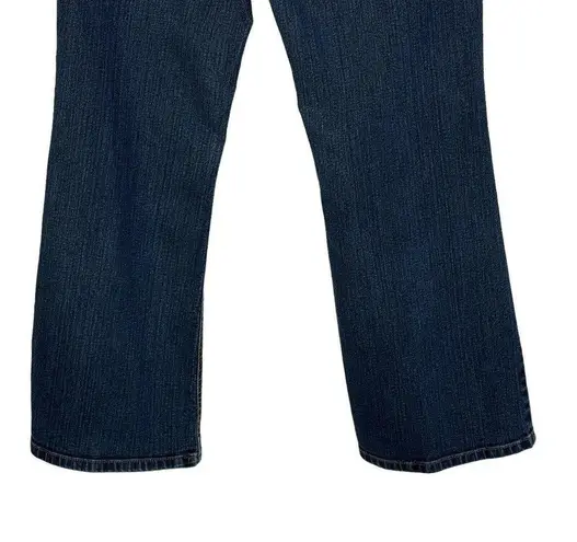 Ruff Hewn SZ 4S SHORT Bootcut Jeans Mid-Rise Pockets Stretch Whiskered Blue