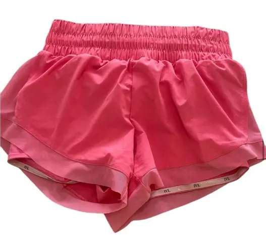 IVL Collective Size 6 Pace Race High Rise Athletic Shorts Hot Pink Lined Workout