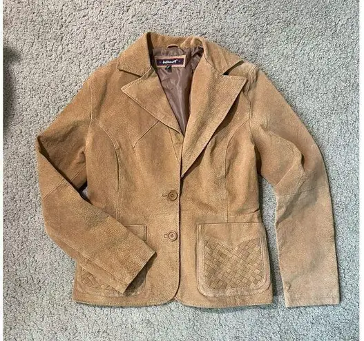 Dollhouse Leather Brown Woven Jacket