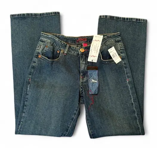 NWT Y2K JAG ‘Lucy’ Dark Wash Grunge Denim Jeans 12 Blue