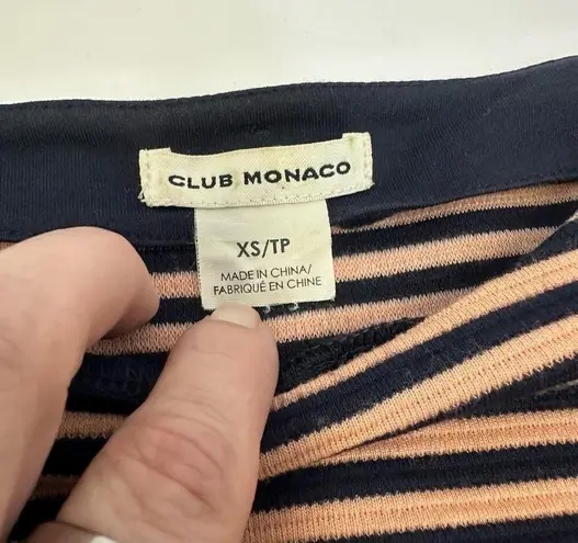 Club Monaco Striped Long Sleeve Top - XS