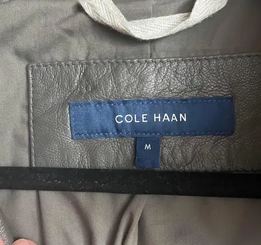 Cole Haan  Leather Moto Jacket