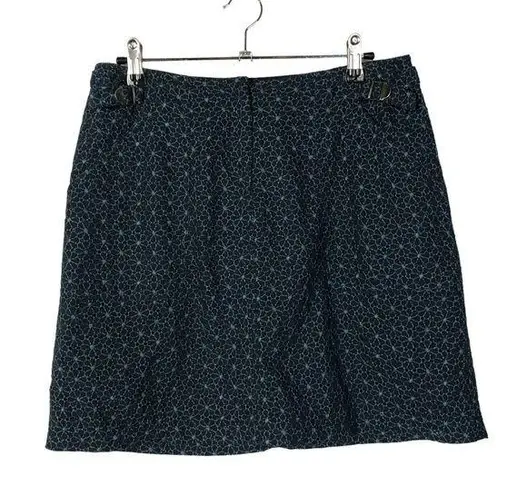 Cynthia Steffe Navy Blue Floral Mini Skirt 8