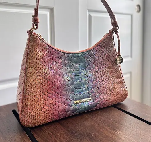 Brahmin Esme Multi Stellaris Leather Shoulder Bag | Blue, Pink, Orange Ombre