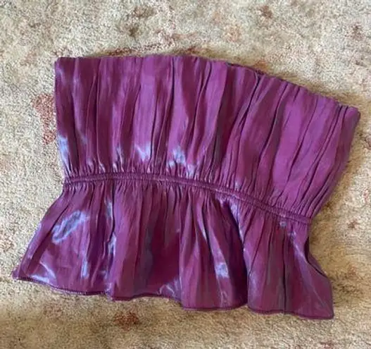 SheIn Purple Tube Top Metallic 