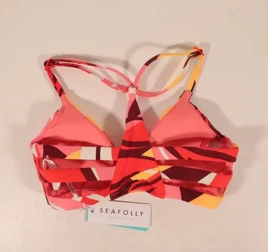 Seafolly NWT X Revolve Cut Copy Multi Strap Bralette in Tangelo