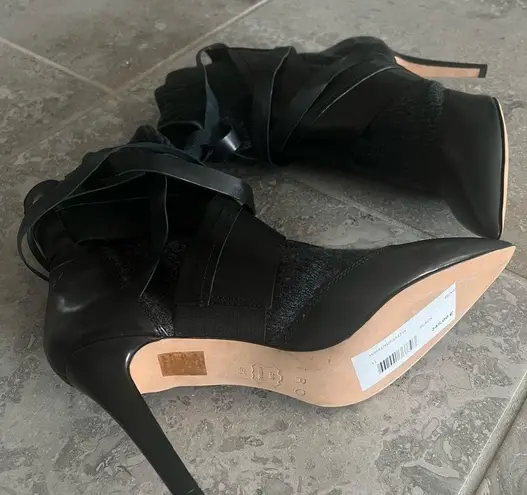 IRO Leather & Knit Sock Booties, Black Size FR41 | EU38 New in Box Retail 345 €