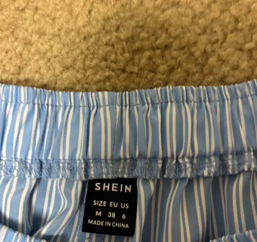 SheIn  Shorts Blue Striped White thumbnail 3