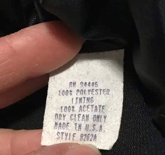 Hannah Hardy Tuxedo Look W/Small Bows In Front Sleeveless Black Dress Si… Size 10P