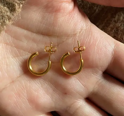 so cute!13mm C hoop/extra Thick Gold Layer