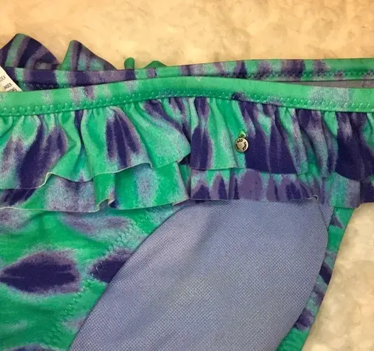 American Eagle  Outfitters Tie Dye Ruffle Bikini Bottoms Women’s Size Large