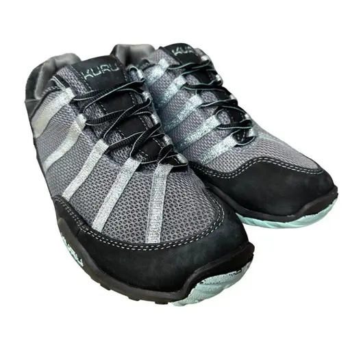 Kuru Chicane Hiking Shoes Leather Kurusole Moisture Wicking Mesh Black Gray 12