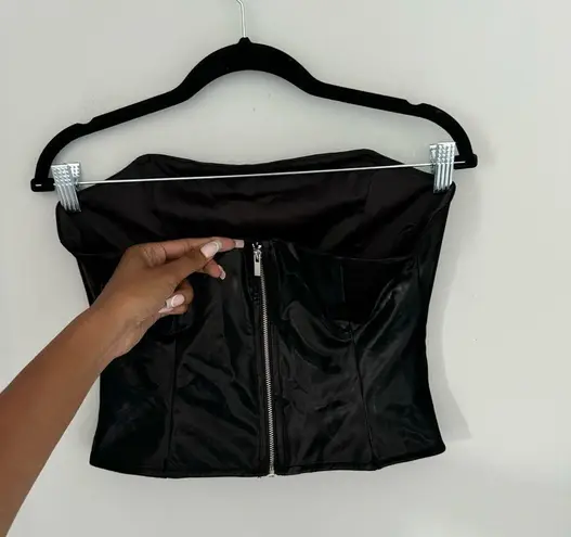 We Wore What Fitted Corset Black NWT