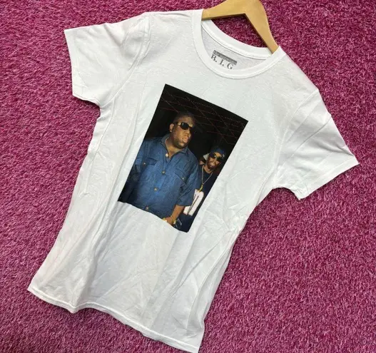 The Notorious BIG Bad Boy Club Party Poster Hip Hop Tee small