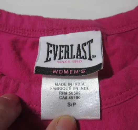 Everlast  Hot Pink Crew Neck Tee Short Sleeve Graphic Women T Shirt Size S